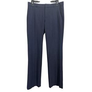 Banana Republic Wool Blend Navy Sloan Trousers Size 4 Bootcut Stretch